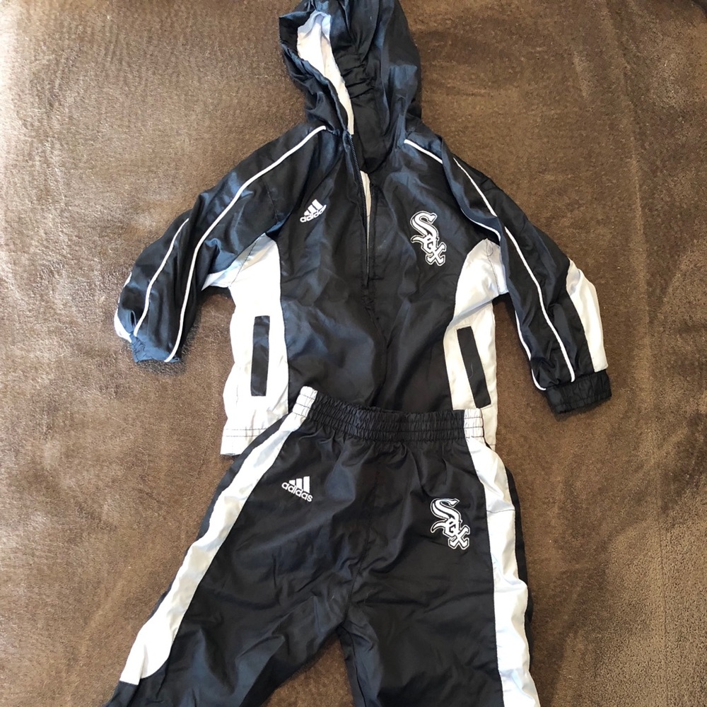 Boys White Sox warm up suit 24mo